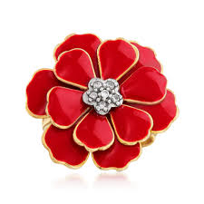 red flower ring 7