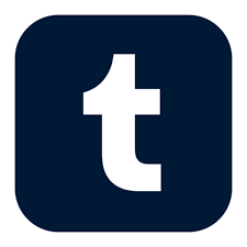white t on black rectangle - tumblr icon